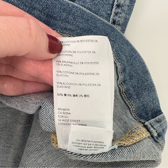 We The Free Zip Up Virgo Denim Mini Skirt - Picture 8 of 9